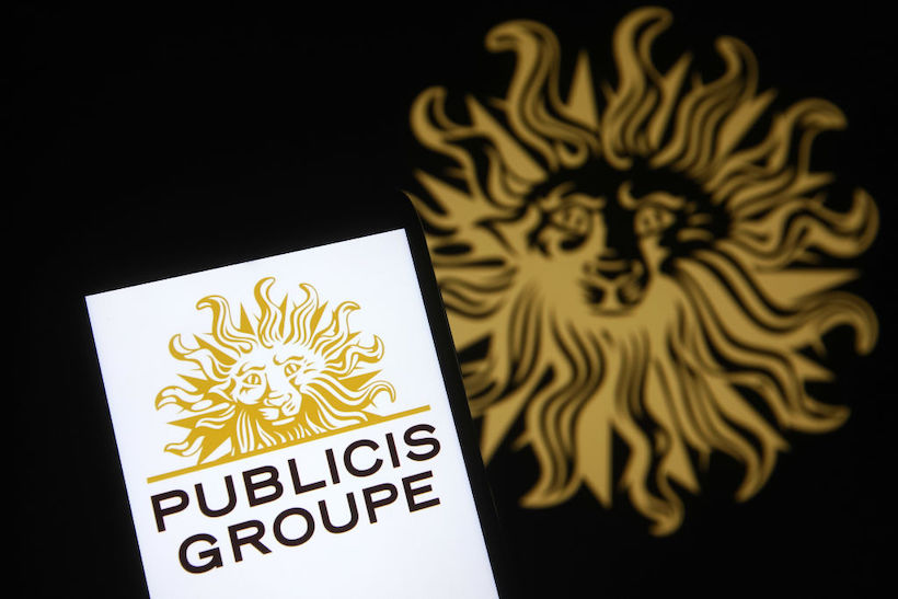 Smart phone displaying Publicis Groupe logo